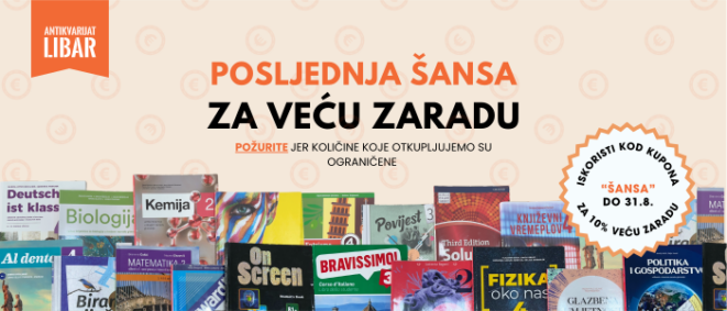 Posljednja šansa za prodati udžbenike